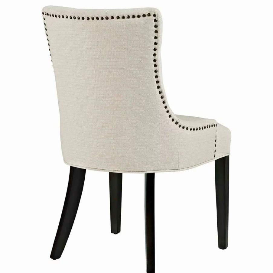 Chairs * | Lexmod Regent Dining Side Chairs, Fabric, Set Of 2, Beige