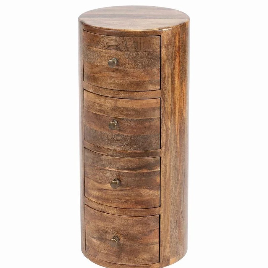 Coffee & Accent Tables * | Butler Specialty Company Liam Light Brown Wood End Table With Storage, 1176312