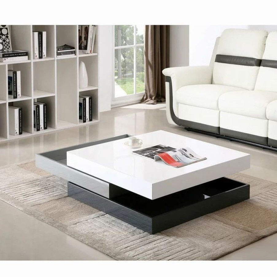 Coffee & Accent Tables * | Jnm Furniture Modern Rotary Coffee Table Cw01