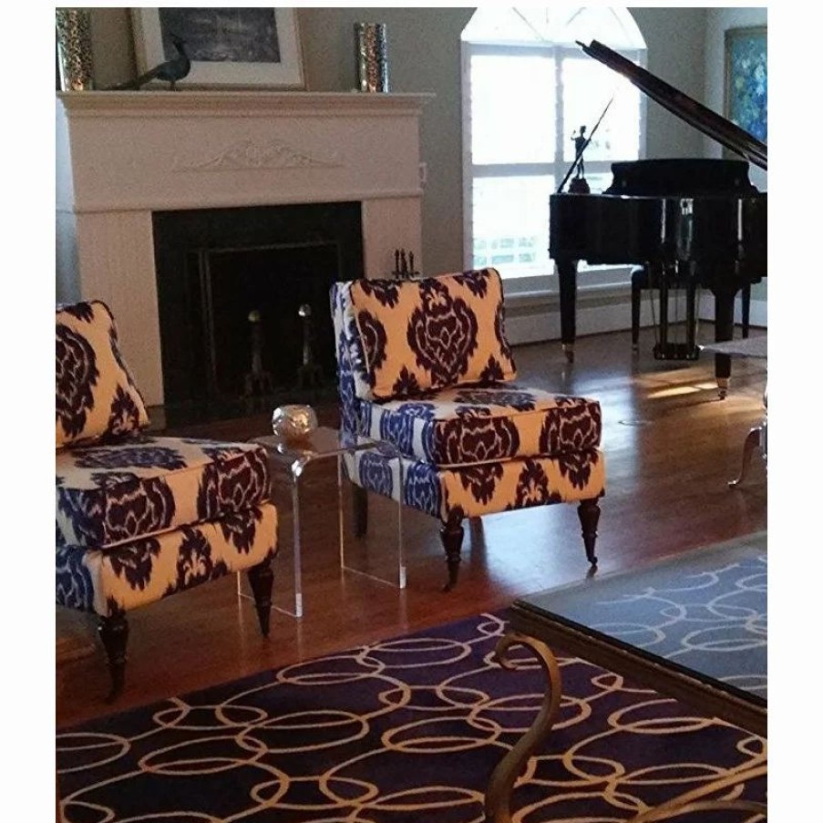 Coffee & Accent Tables * | Southeastflorida 18 X 12 X 18 X 3/4 Clear Acrylic End Table Or Shower Bench