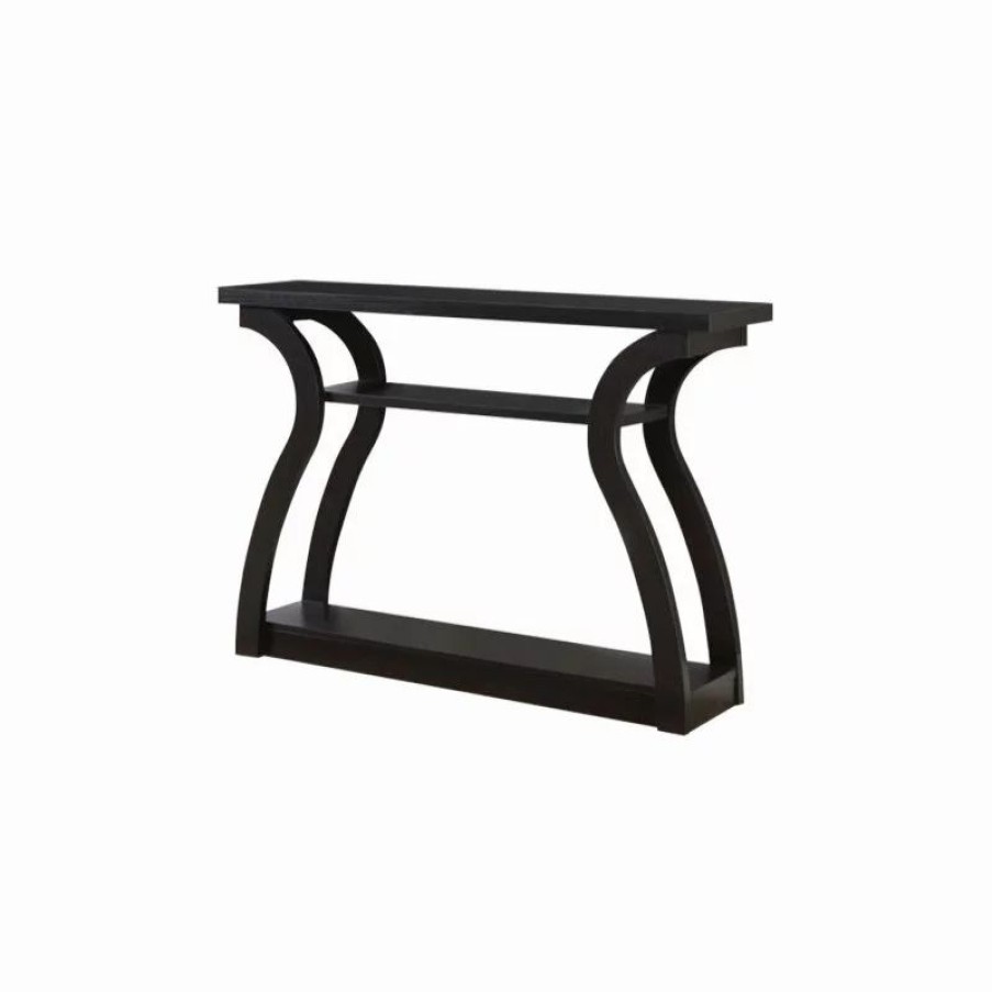 Console Tables * | Pemberly Row 47 Three Tier Hall Console Accent Table In Cappuccino