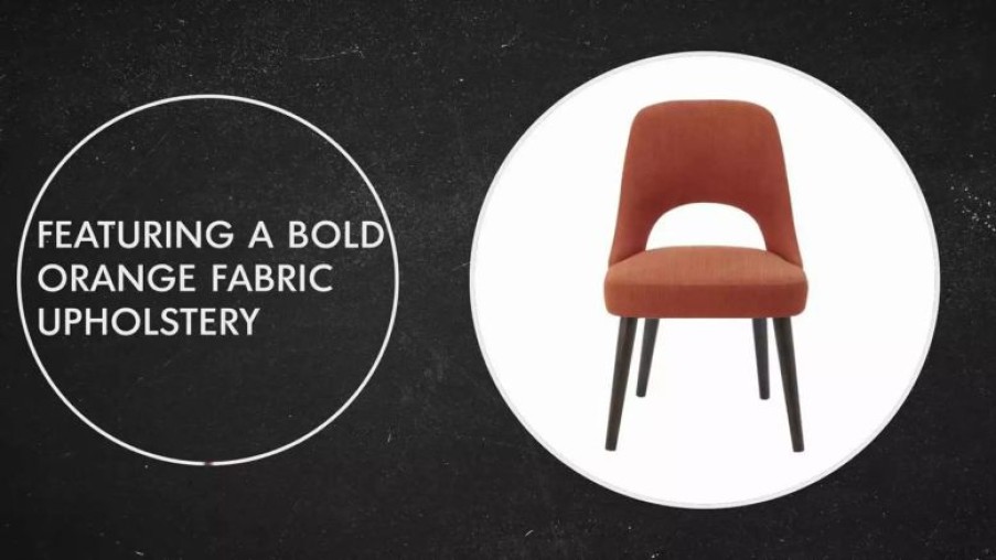 Chairs * | Olliix Ink+Ivy Nola Dining Chairs, Set Of 2, Orange