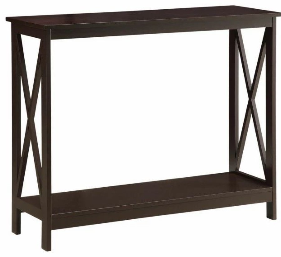 Console Tables * | Convenience Concepts Oxford Console Table With Shelf