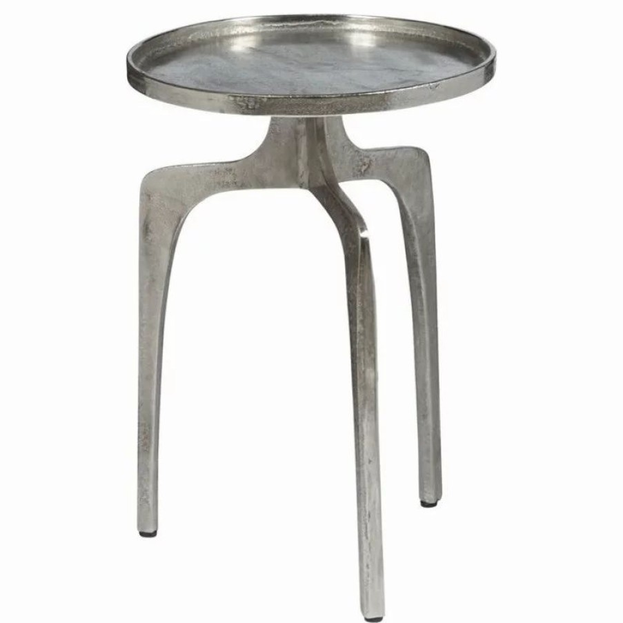 Coffee & Accent Tables * | Homefare Pulaski Natalie End Table, Silver