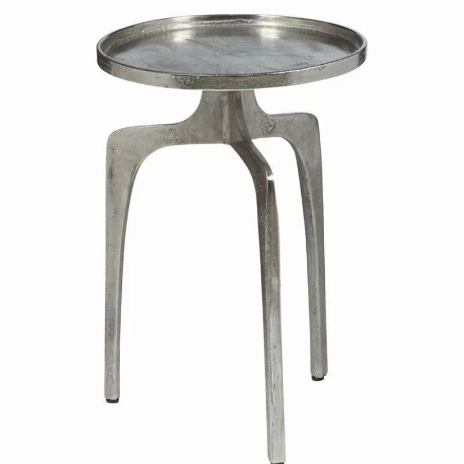 Coffee & Accent Tables * | Homefare Pulaski Natalie End Table, Silver