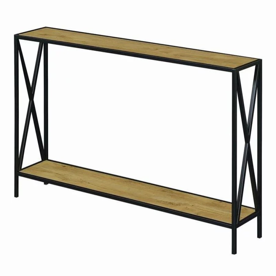 Console Tables * | Convenience Concepts Tucson Console Table In Light Oak Wood Finish