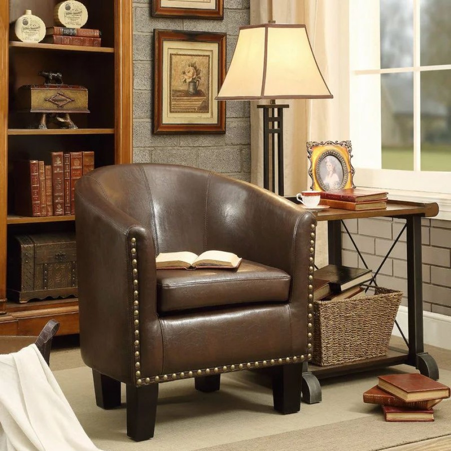 Chairs * | Fully Wind Co., Ltd. Isabel Barrel Chair, Espresso