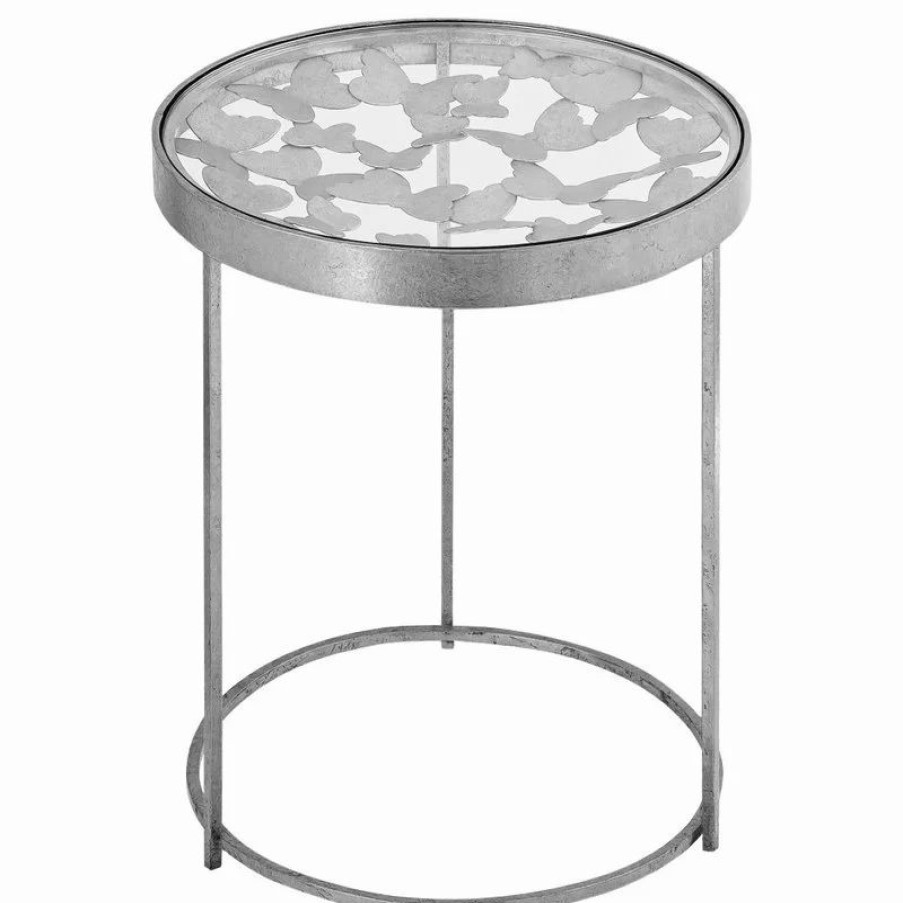Coffee & Accent Tables * | Meridian Furniture Butterfly End Table, Silver
