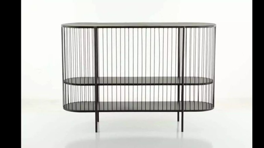 Console Tables * | Brimfield & May Contemporary Black Metal Console Table 16422
