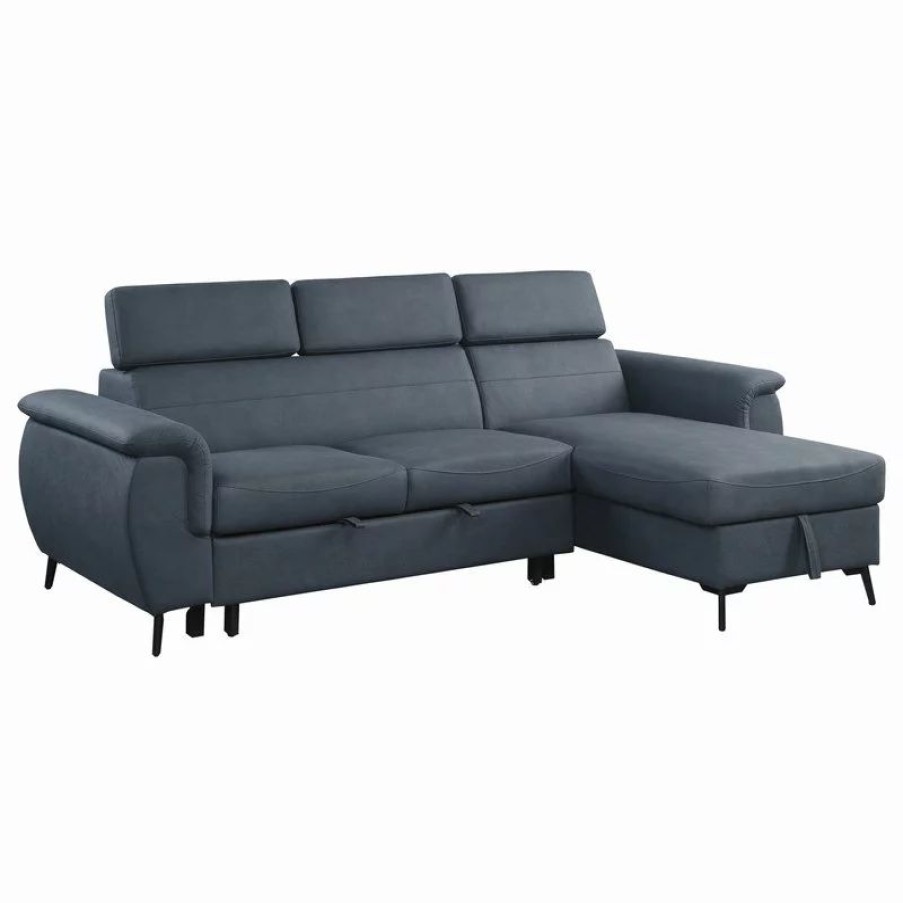 Sofas & Sectionals * | Lexicon Home Michigan Sectional Collection, Blue