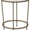 Coffee & Accent Tables * | Flash Furniture Astoria Collection Glass End Table With Matte Gold Frame, Clear/Matte Gold