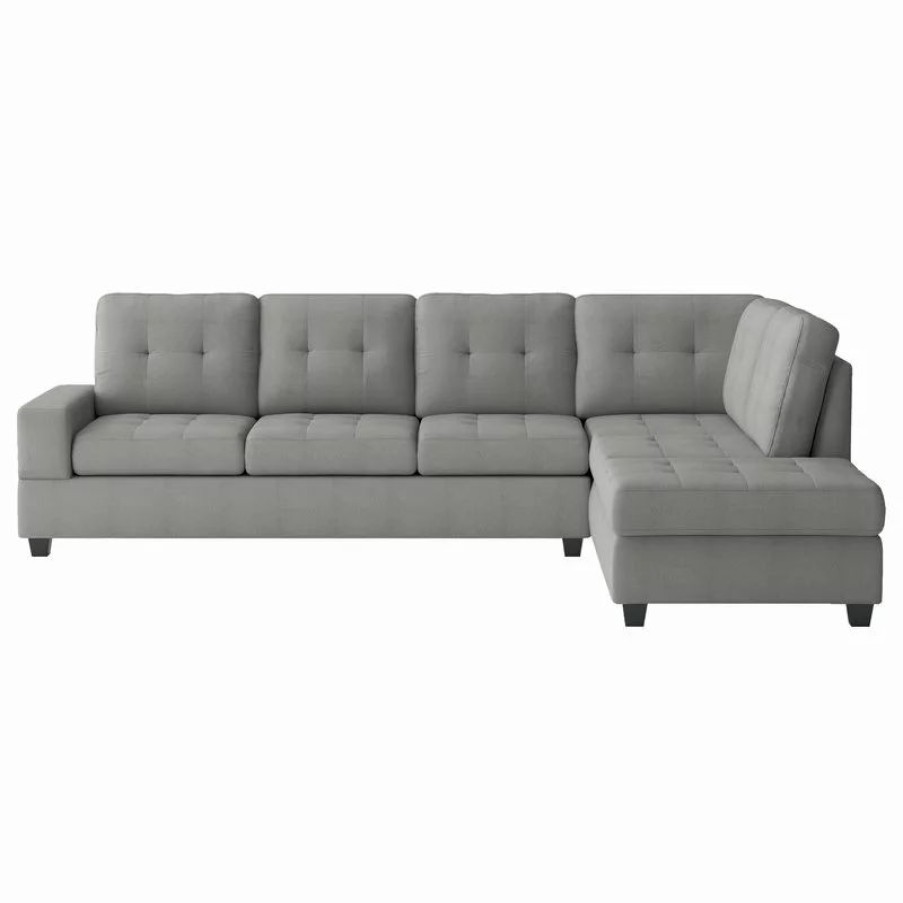 Sofas & Sectionals * | Lexicon Home Hedera 2-Piece Set Sectional Sofa, Gray Color