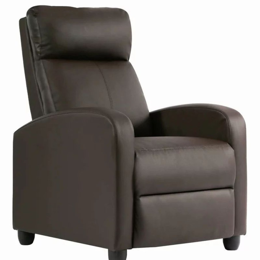 Chairs * | Imtinanz Recliner Single Reclining Sofa Leather Chair