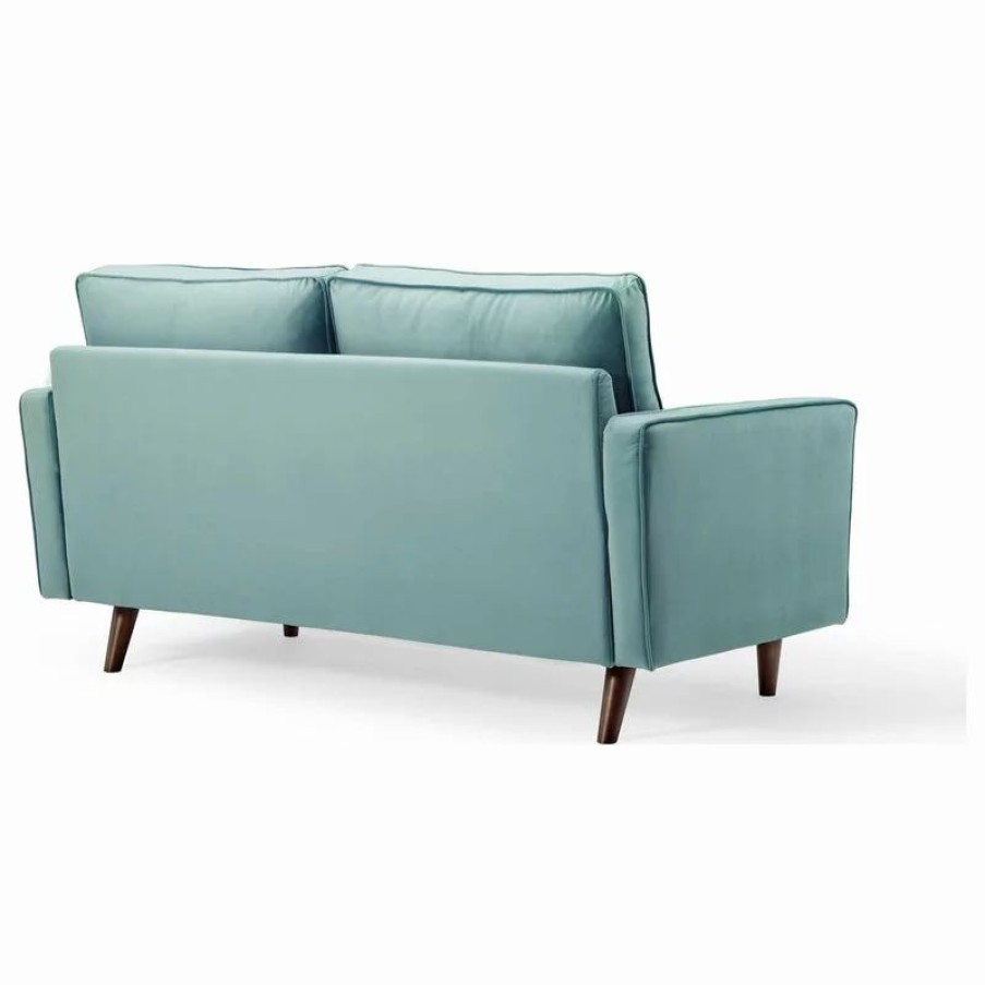 Sofas & Sectionals * | Lexmod Valour Performance Velvet Loveseat, Mint