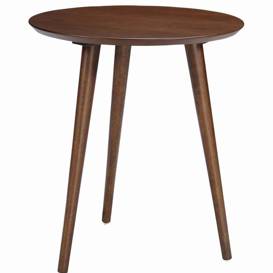 Coffee & Accent Tables * | Gdfstudio Gdf Studio Evangeline Finished Wood End Table With Faux Wood Overlay, Natural Wa