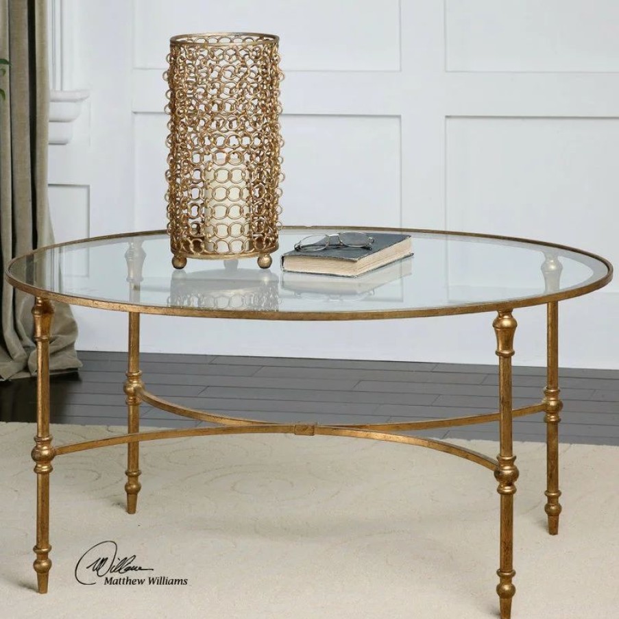 Coffee & Accent Tables * | Uttermost Vitya Glass Coffee Table