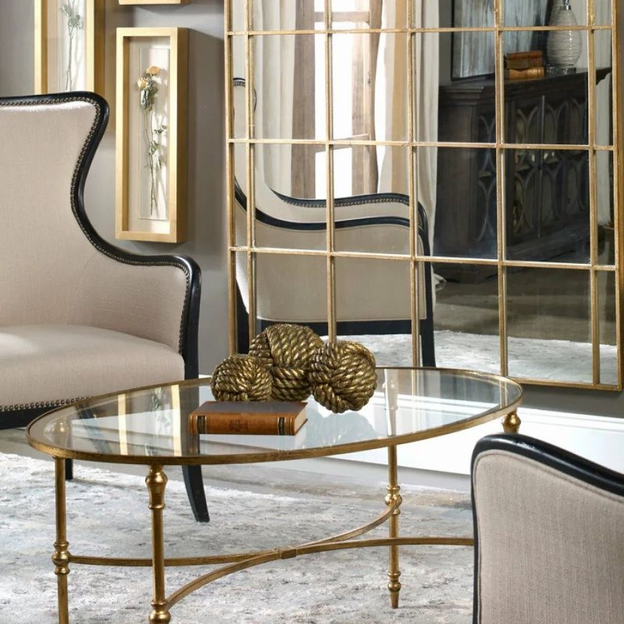 Coffee & Accent Tables * | Uttermost Vitya Glass Coffee Table