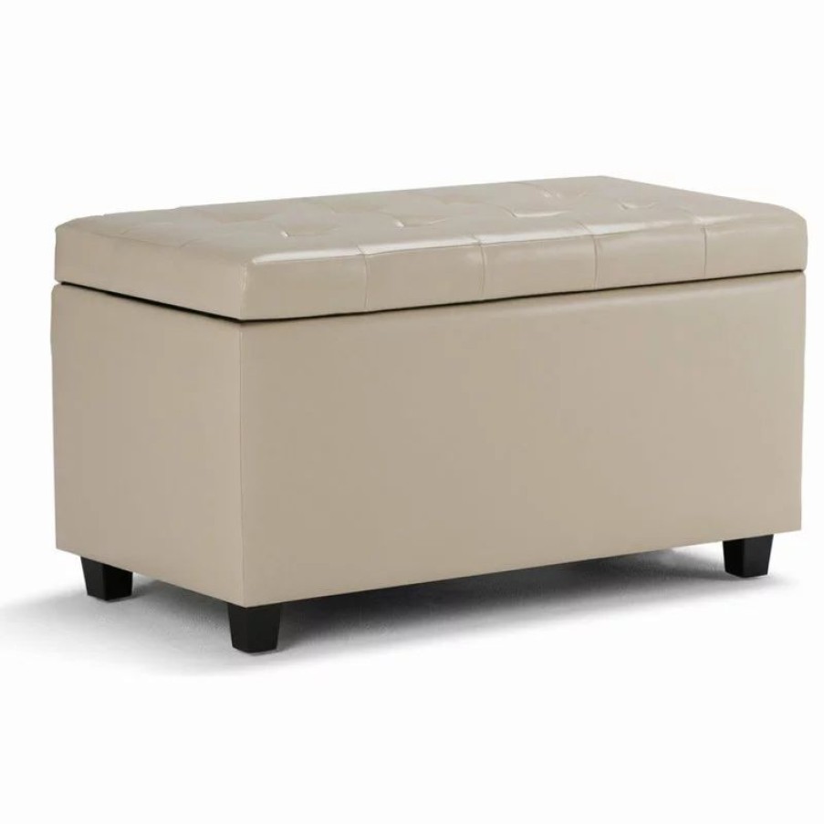 Footstools & Ottomans * | Simpli Home Ltd. Cosmopolitan Storage Ottoman