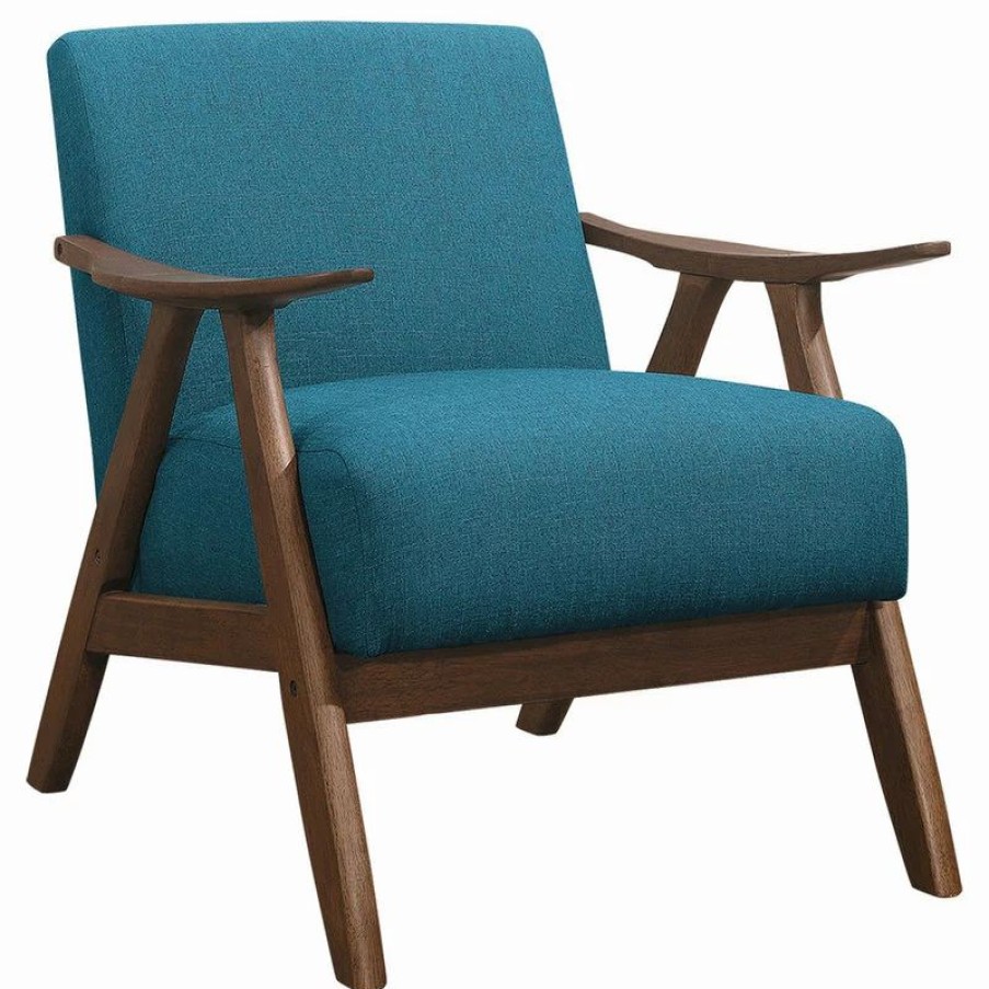 Chairs * | Lexicon Home Verona Accent Chair, Blue