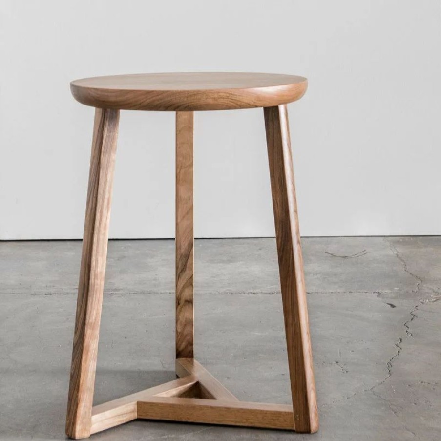 Coffee & Accent Tables * | Gingko Furniture Oscar Side Table, Natural Walnut