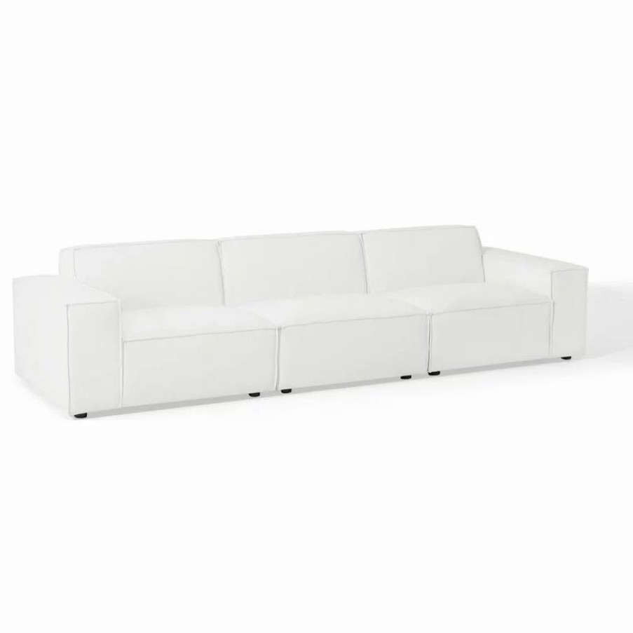 Sofas & Sectionals * | Lexmod Restore 3-Piece Sectional Sofa, White