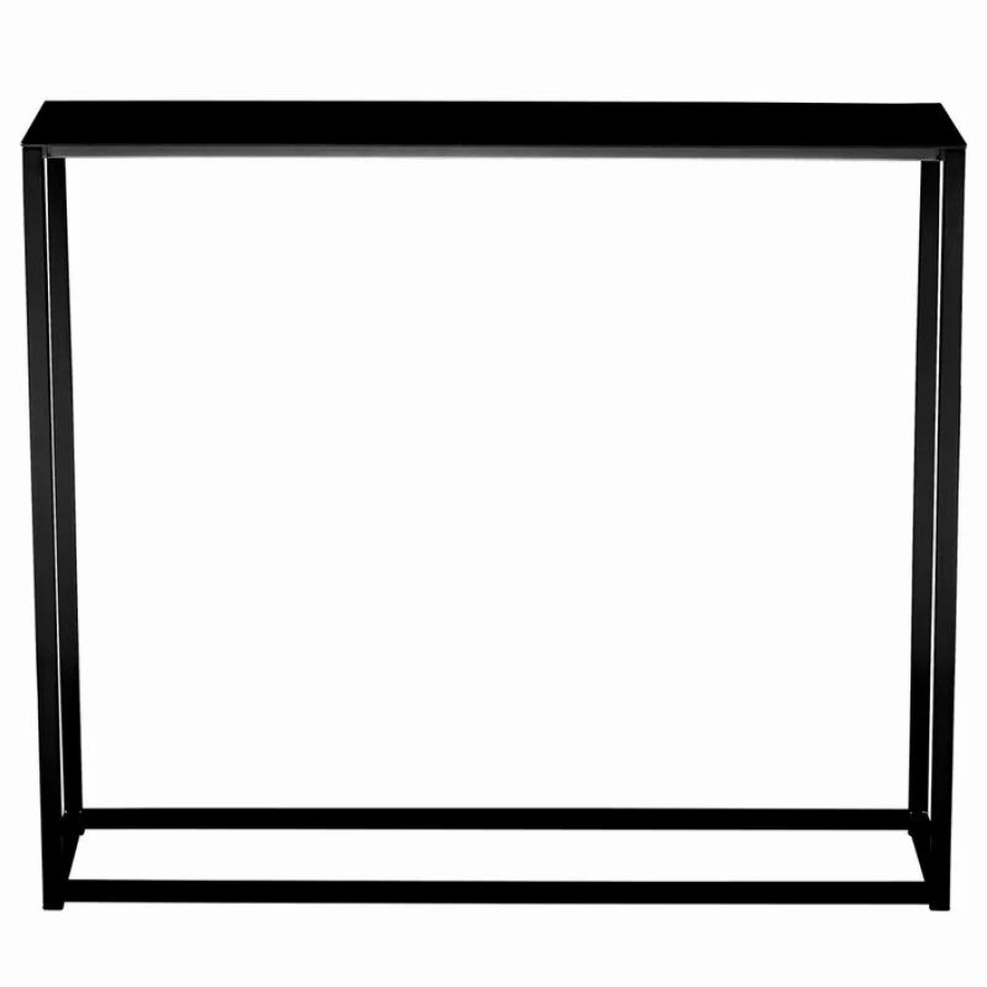 Console Tables * | Euro Style Montclair 36 Console Table, Matte Black