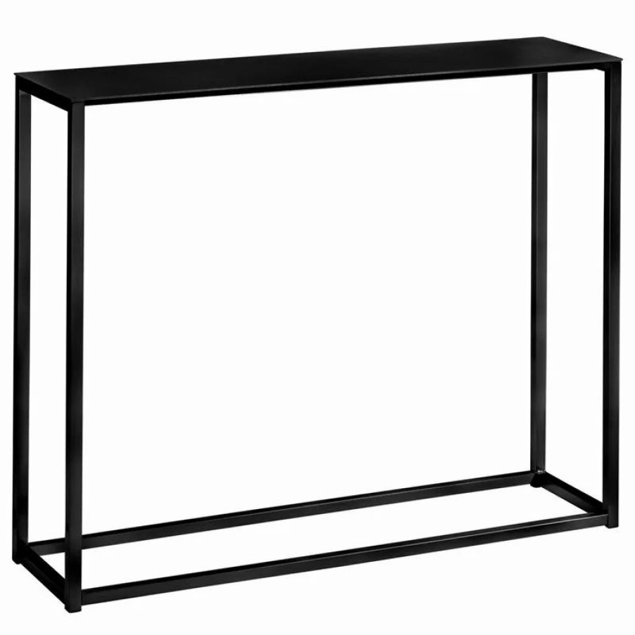 Console Tables * | Euro Style Montclair 36 Console Table, Matte Black