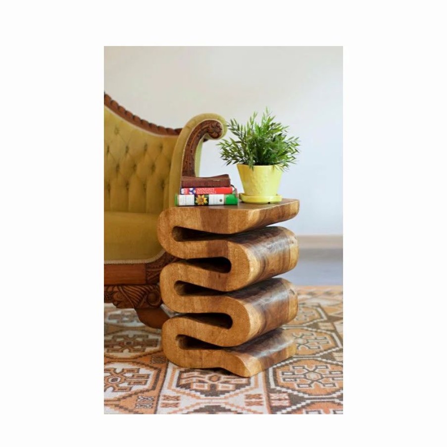 Coffee & Accent Tables * | Strata Furniture Swerve Twist End Table