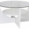 Coffee & Accent Tables * | Lumisource U Shaped Coffee Table, White