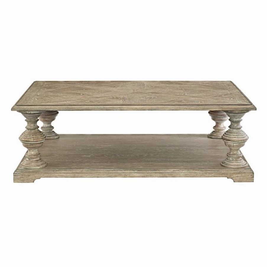 Coffee & Accent Tables * | Bernhardt Furniture Company Bernhardt Campania Cocktail Table, Weathered Sand Finish