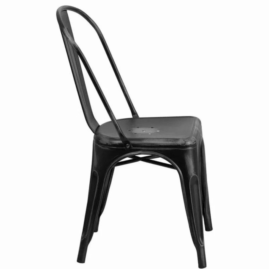 Chairs * | Delacora Ff-Et-3534 Vintage 18 W Bistro Farmhouse Metal Dining Copper