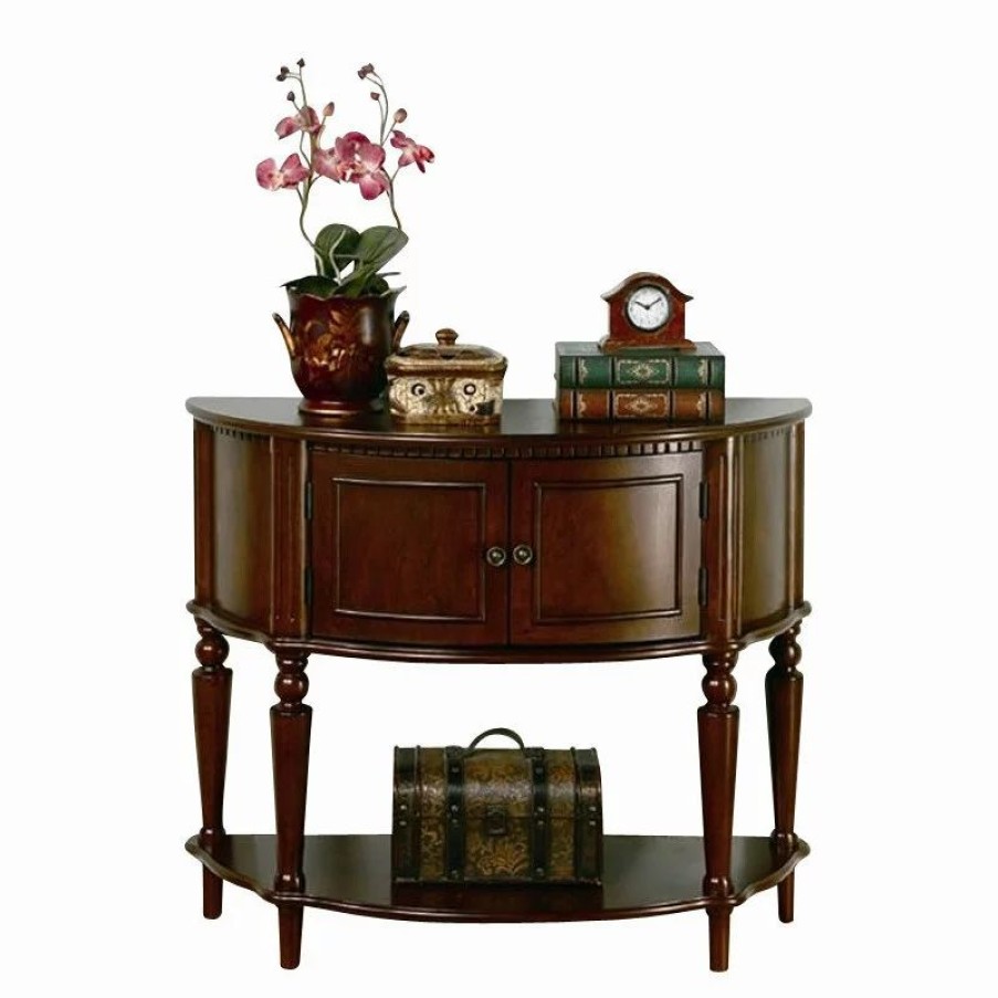 Console Tables * | Coaster Home Furnishings Coaster Storage Entryway Console Hall Table In Brown