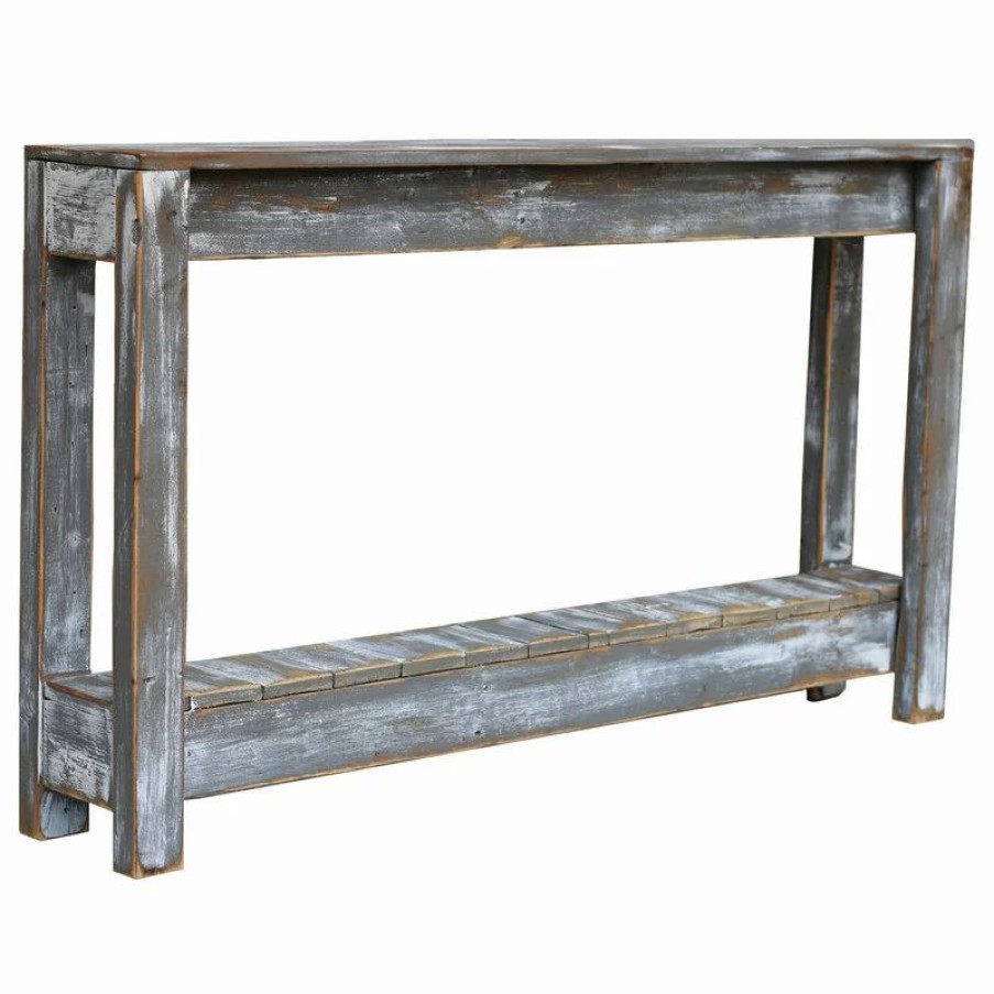 Console Tables * | Doug And Cristy Designs 46 Weathered Gray Console
