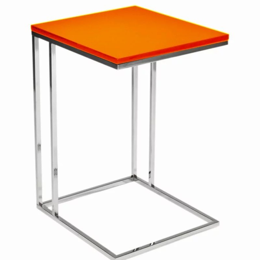 Coffee & Accent Tables * | Pangea Home Smash Tray Table, Orange