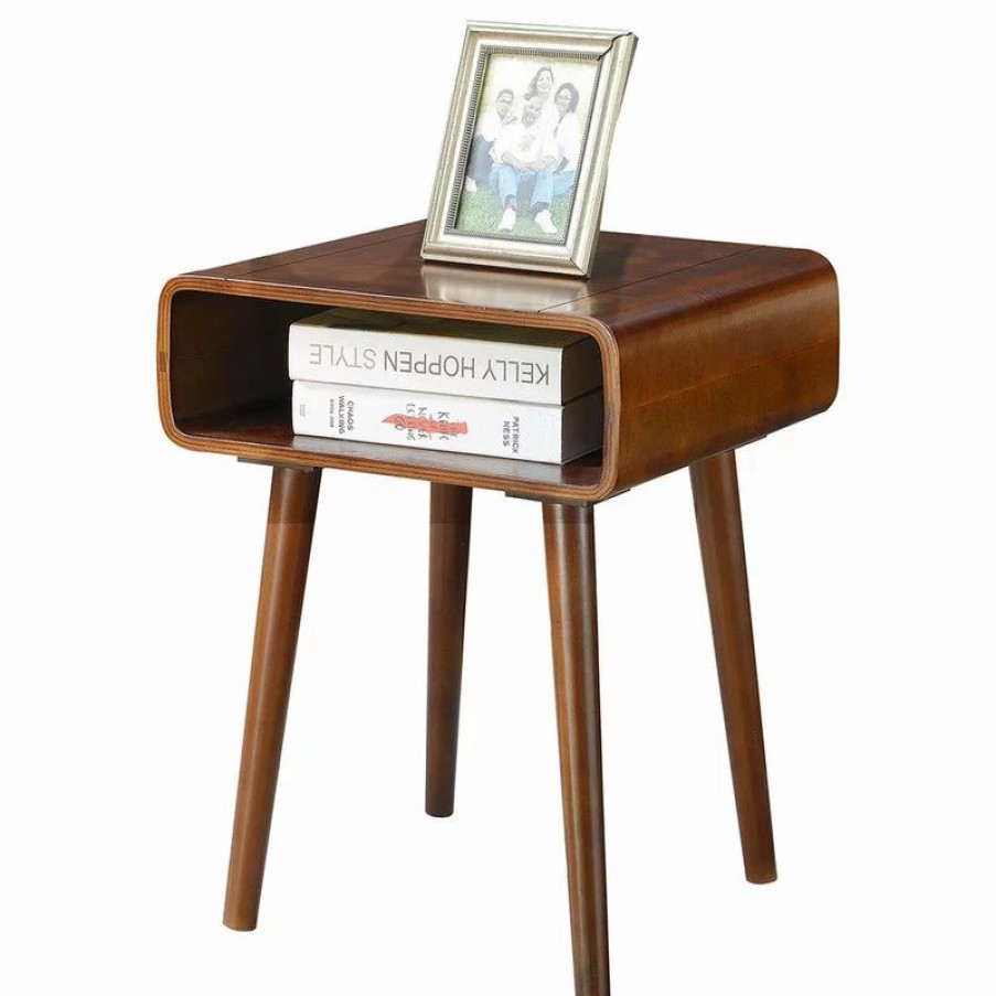 Coffee & Accent Tables * | Convenience Concepts Napa Valley End Table In Espresso Wood Finish