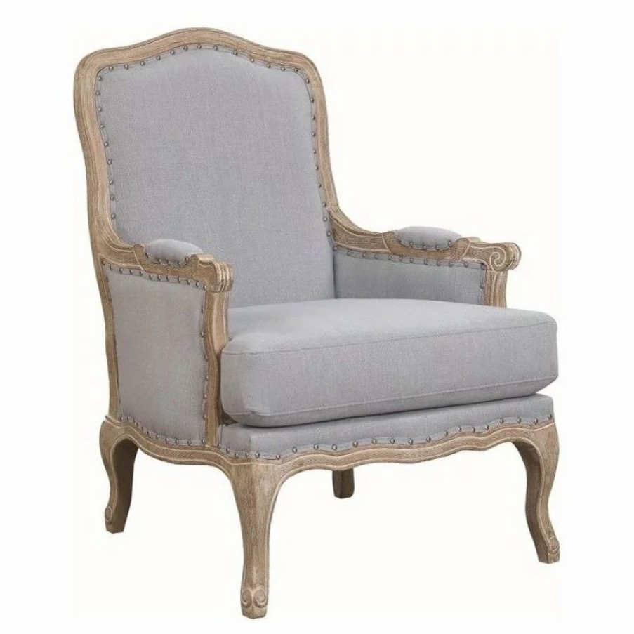 Chairs * | Picket House Regal Accent Chair, Light Blue