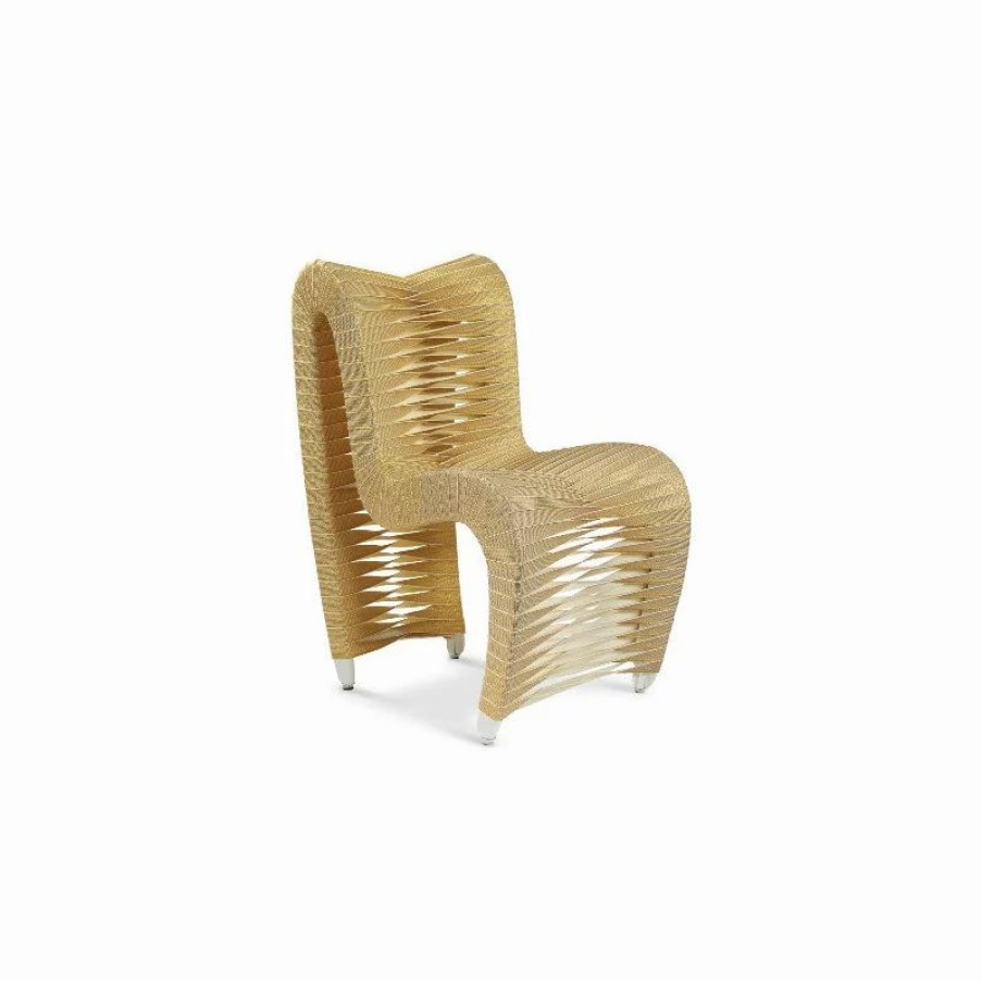 Chairs * | Mod The Bradbury Dining Chair, Gold, Cotton