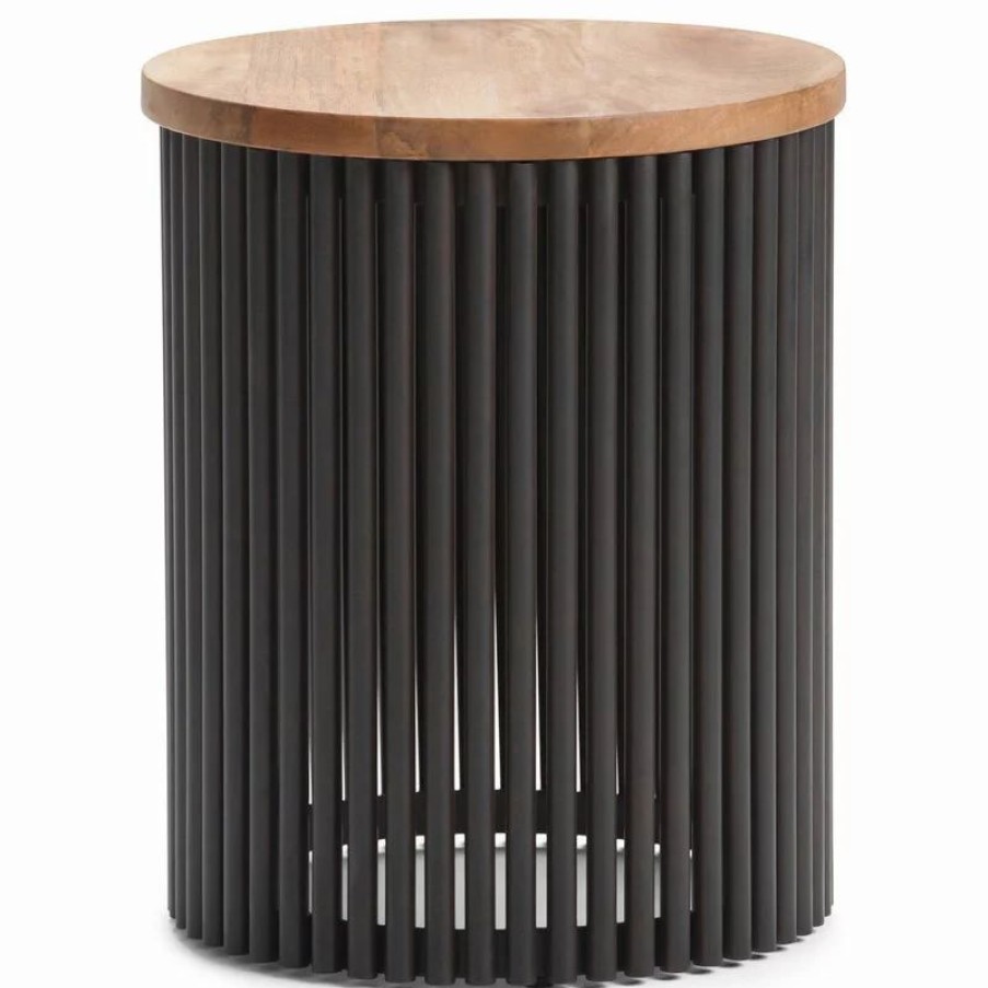 Coffee & Accent Tables * | Simpli Home Ltd. Demy Metal And Wood Accent Table