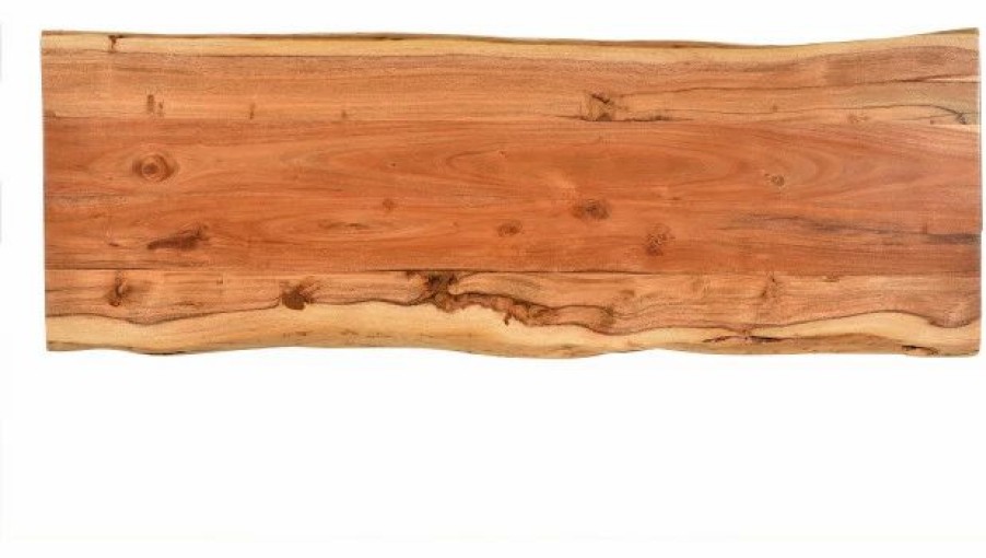 Console Tables * | Carolina Classics Seti Live Edge Console Table, Natural, Black
