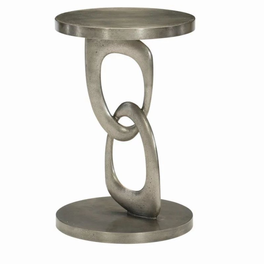 Coffee & Accent Tables * | Bernhardt Furniture Company Bernhardt Linea Metal Round Chairside Table