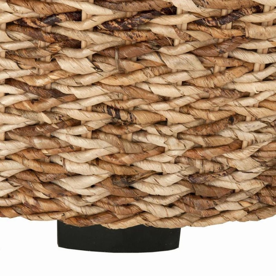 Coffee & Accent Tables * | East At Main'S Langdon Brown Round Abaca Coffee Table