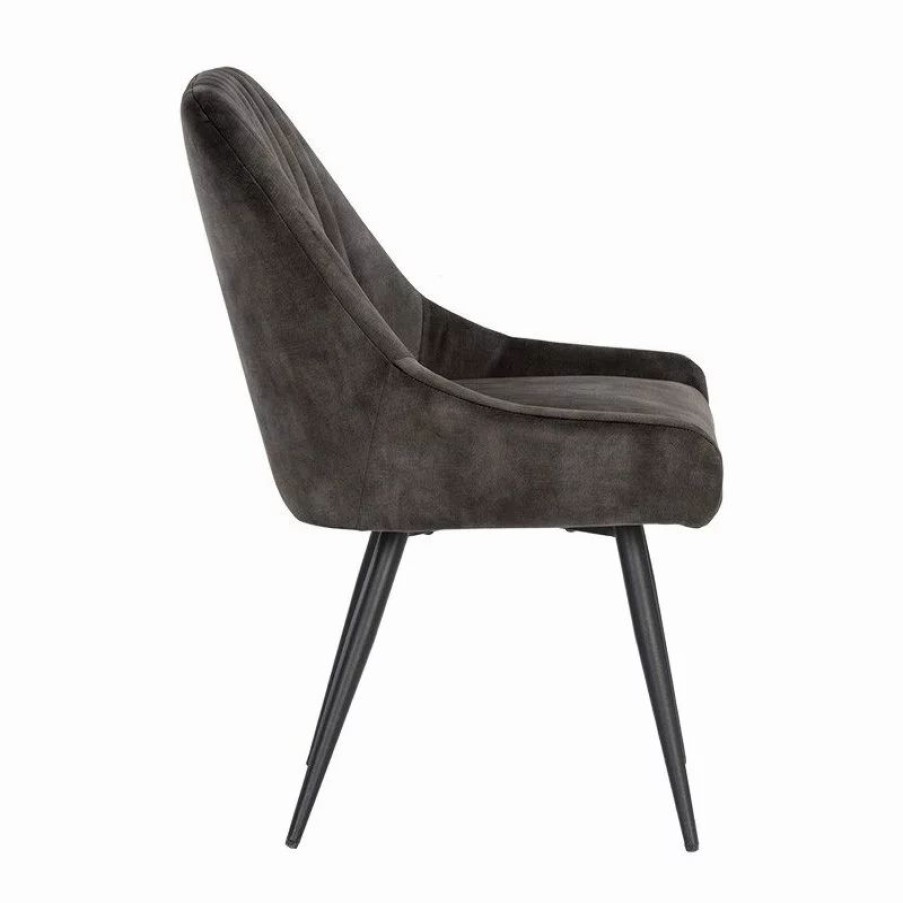 Chairs * | Mod The Remi Dining Chair, Brown, Polyester