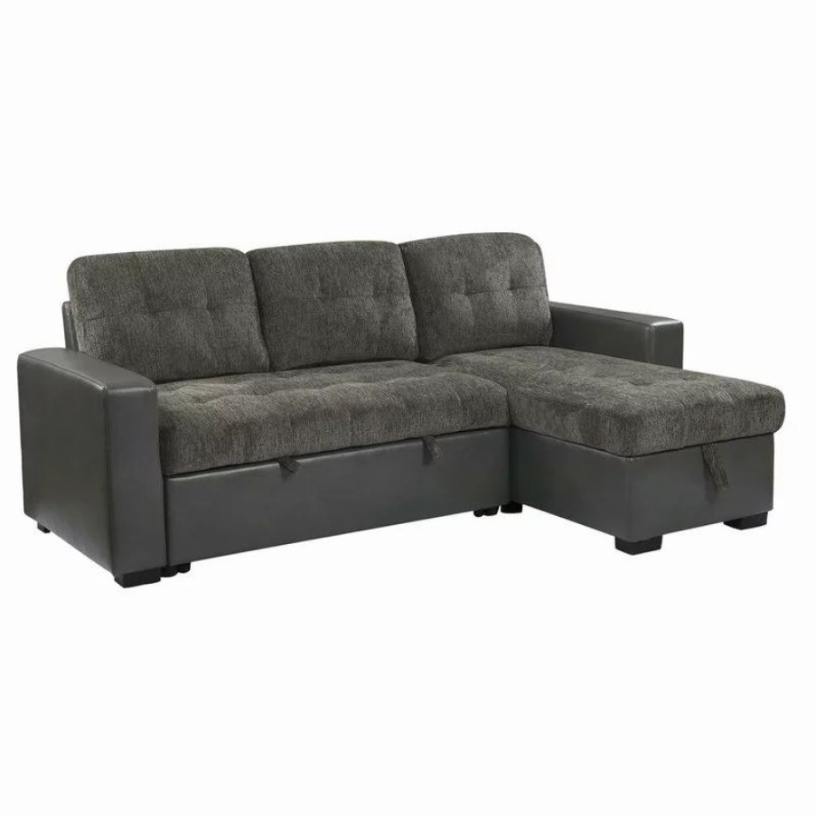 Sofas & Sectionals * | Lexicon Home Fairhope 2Pcs Sectional Sofa, Brownish Gray Color