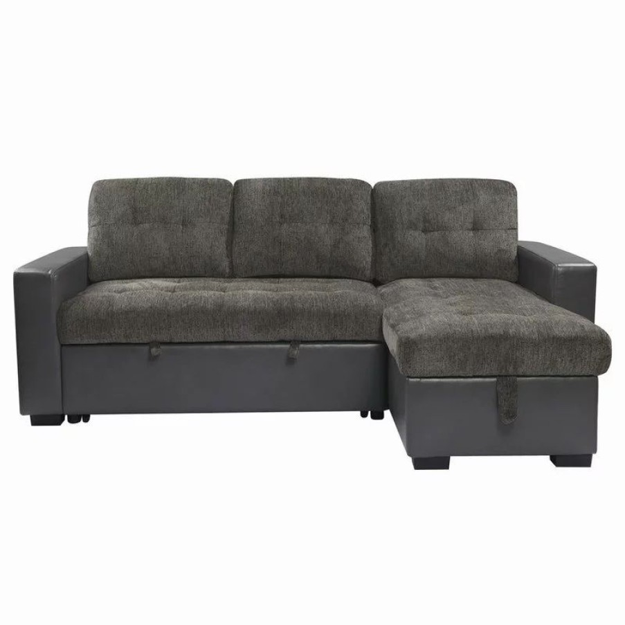 Sofas & Sectionals * | Lexicon Home Fairhope 2Pcs Sectional Sofa, Brownish Gray Color