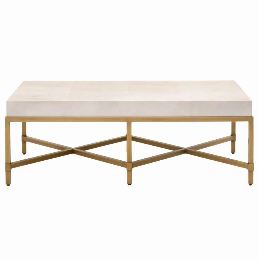 Coffee & Accent Tables * | Essentials For Living Strand Shagreen Coffee Table
