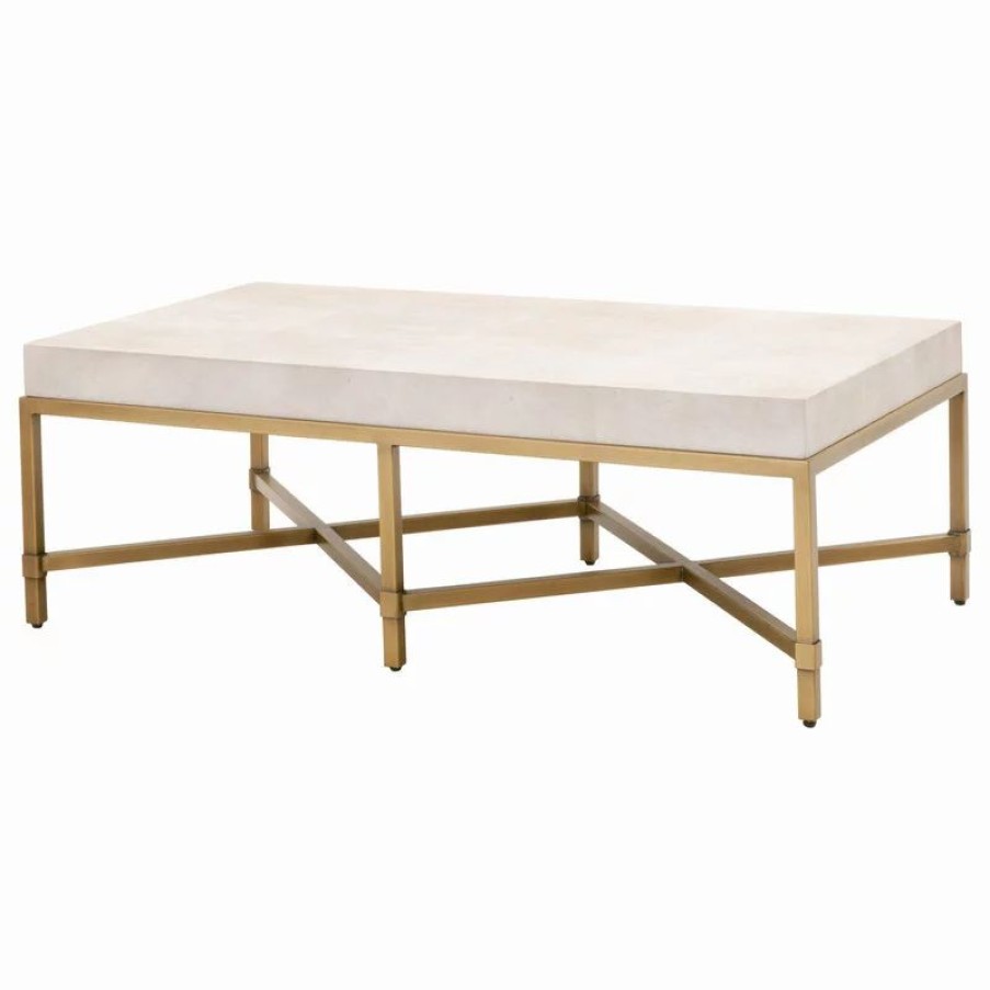 Coffee & Accent Tables * | Essentials For Living Strand Shagreen Coffee Table