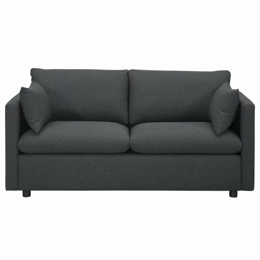 Sofas & Sectionals * | Lexmod Activate Upholstered Fabric Sofa, Gray