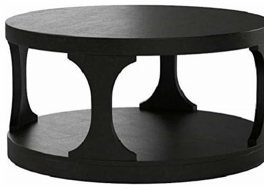 Coffee & Accent Tables * | Furniture Of America E-Commerce By Enitial Lab Antique Black Wooden Coffee Table