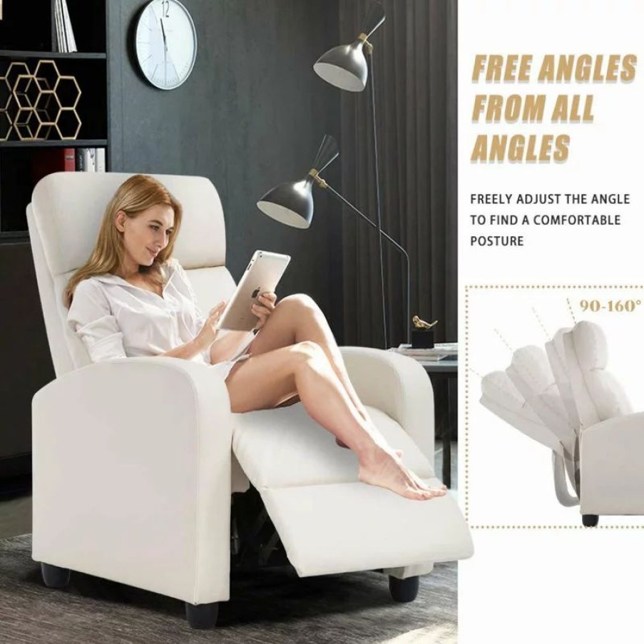 Chairs * | Imtinanz Modern Recliner Chair For Living Room, Beige