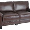 Sofas & Sectionals * | Serta At Home Serta Rta Palisades Collection 61 Loveseat In Chestnut Brown